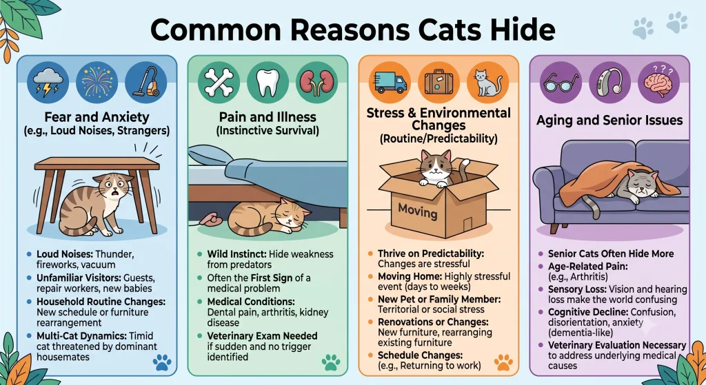 Cat Hiding Behavior Complete Guide