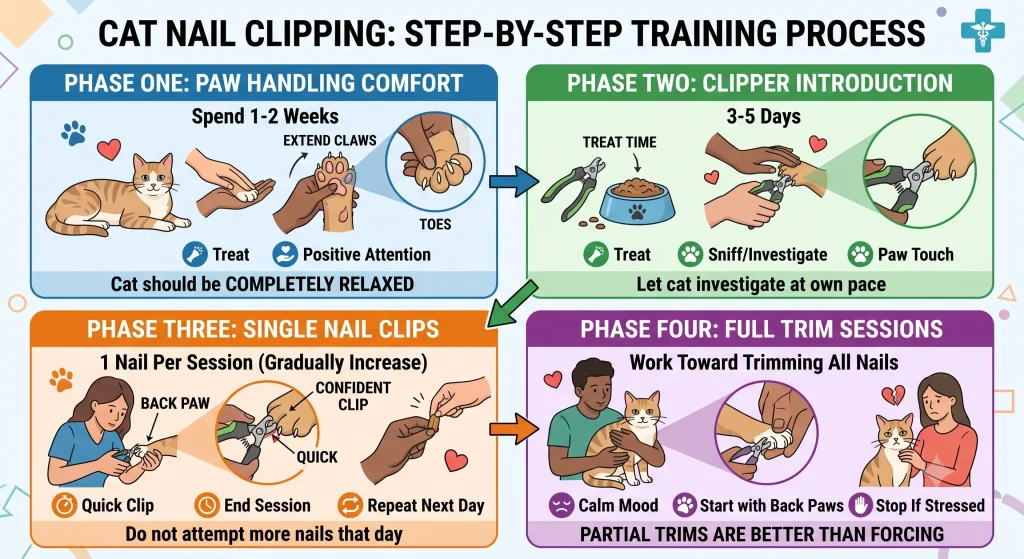 Cat Nail Trimming Training How to Clip Cat Nails Without Stress