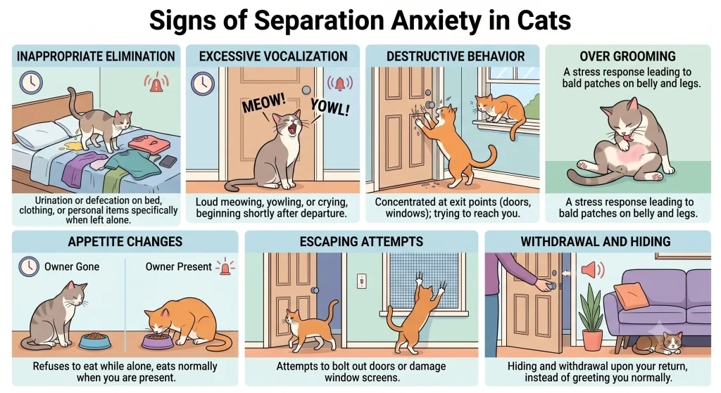 Cat Separation Anxiety Training How to Help Cat Be Alone Guide