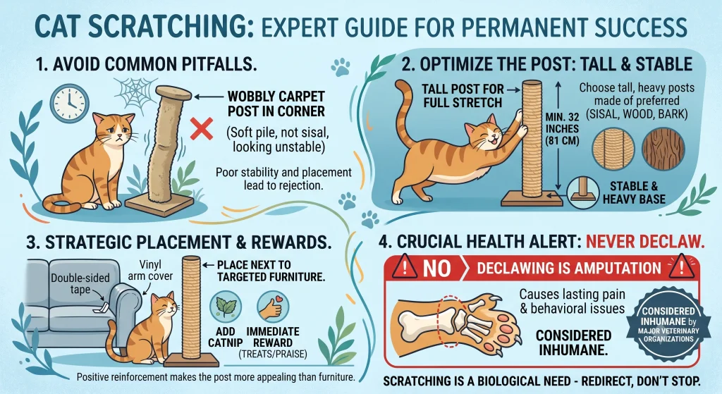 Stop Cat Scratching Furniture Training Guide Protect Your Couch