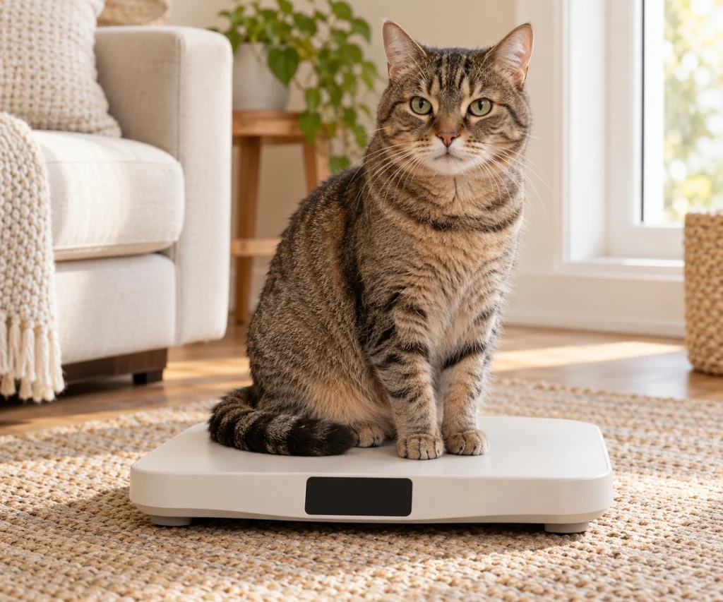 What to feed a senior cat while monitoring weight and body condition during ageing