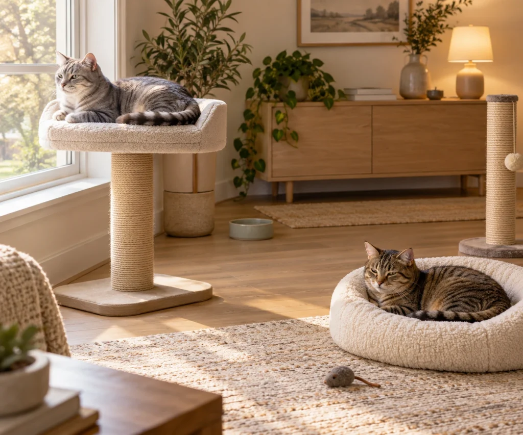 How to introduce cats successfully in a peaceful home with separate resting areas